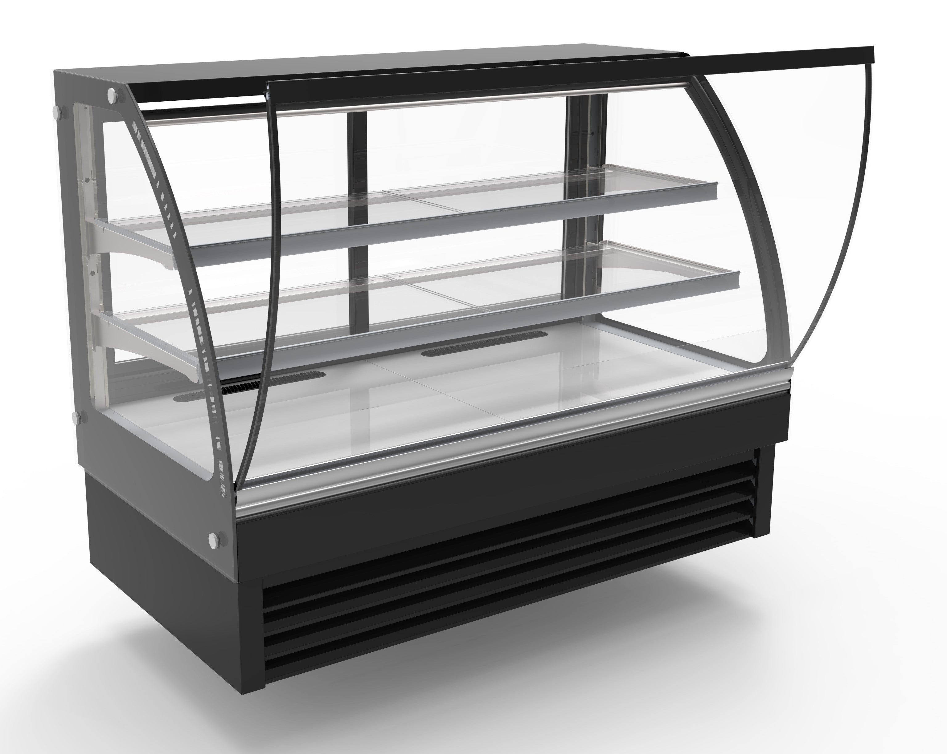 Vitrine réfrigérée ronde 1500 mm 298 L 0.35 kW Combisteel - vue 4 - Vitrine réfrigérée 4 faces pro CHR - Cuistéo