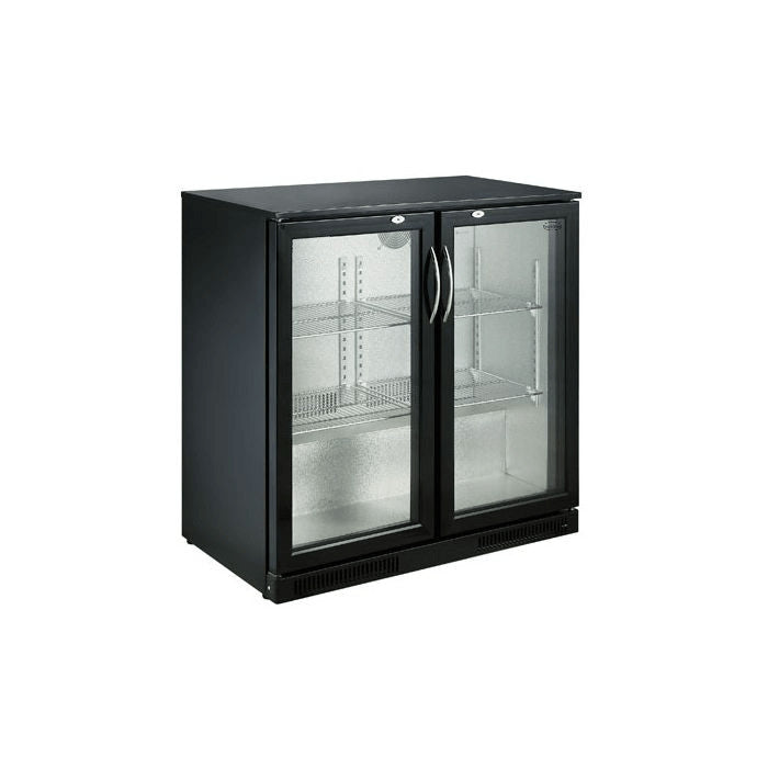 Arrière bar réfrigéré noir 2 portes 900x500x900 mm 198 L 0.24 kW Combisteel - vue 5 - Arrière-bar réfrigéré pro CHR - Cuistéo