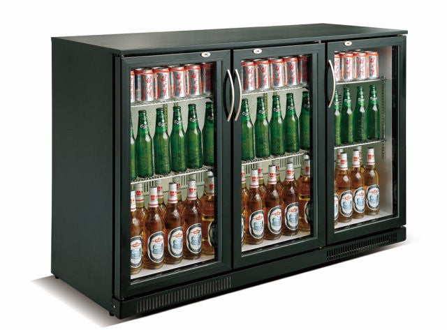 Arrière bar réfrigéré noir 3 portes 1335x500x900 mm 298 L 0.3 kW Combisteel - vue 4 - Arrière-bar réfrigéré pro CHR - Cuistéo