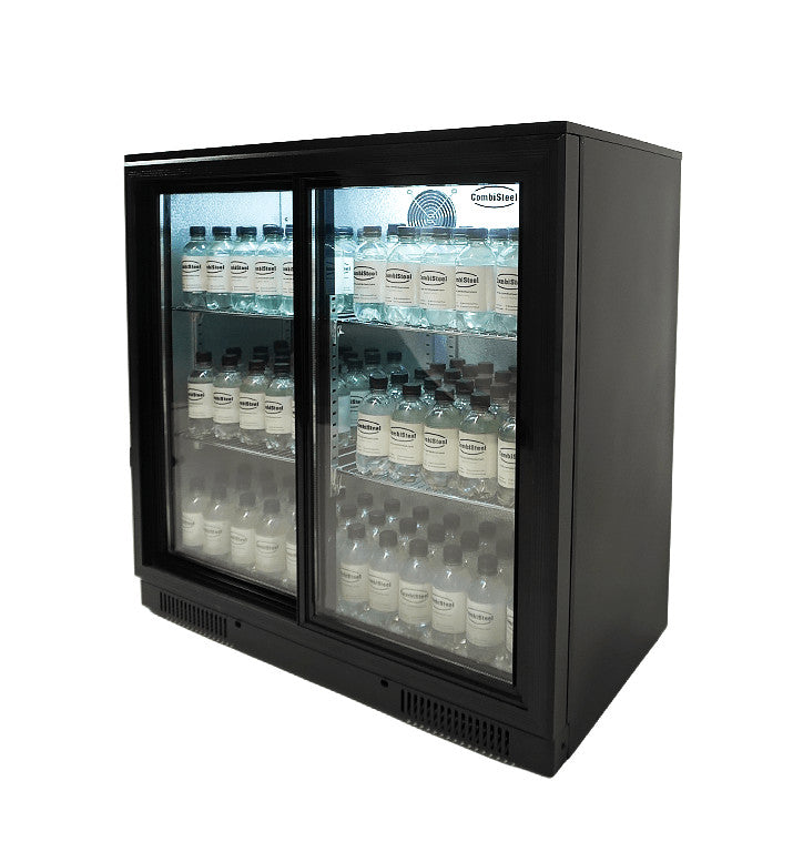 Arrière bar réfrigérée noir 2 portes coulissantes 900x500x900 mm 198 L 0.24 kW Combisteel - vue 7 - Arrière-bar réfrigéré pro CHR - Cuistéo