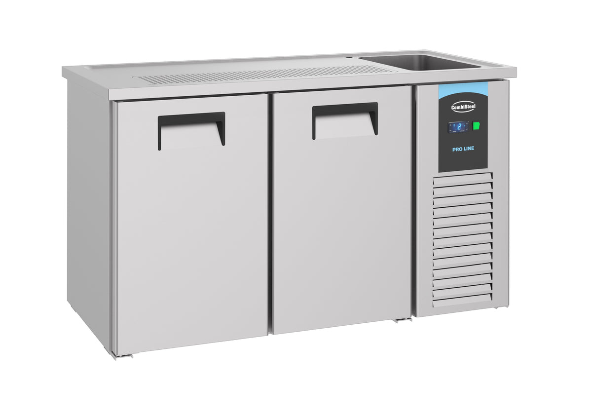 Refroidisseur de bière 2 portes acier inox 1550x700x950 mm 0.36 kW Combisteel - vue 4 - Refroidisseur de Bouteilles pro CHR - Cuistéo