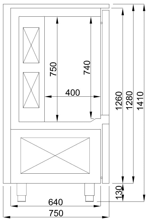 Refroidisseur à ventilation 10x 1/1GN 2.2 kW Combisteel - vue 6 - Cellule de refroidissement pro CHR - Cuistéo