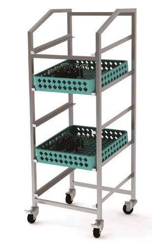Trolley pour paniers de lavage 500x500mm 15 L Combisteel - vue 3 - Chariot de transport pro CHR - Cuistéo