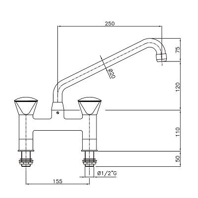 Mélangeur Combisteel - vue 4 - Robinetterie pro CHR - Cuistéo