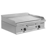 Plancha à Gaz - Table - 2 Zones - Lisse - 795x530 mm - 270°C - 12 kW - E7/KTG2BBL - Saro