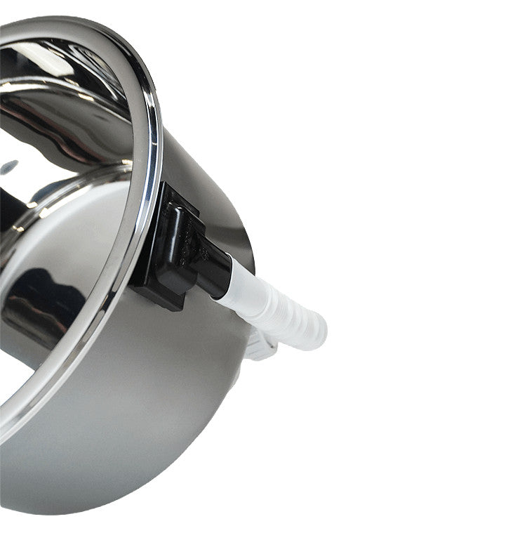 Plonge encastrable ronde Ø300x180 mm inox Combisteel - vue 5 - Table inox avec étagère pro CHR - Cuistéo
