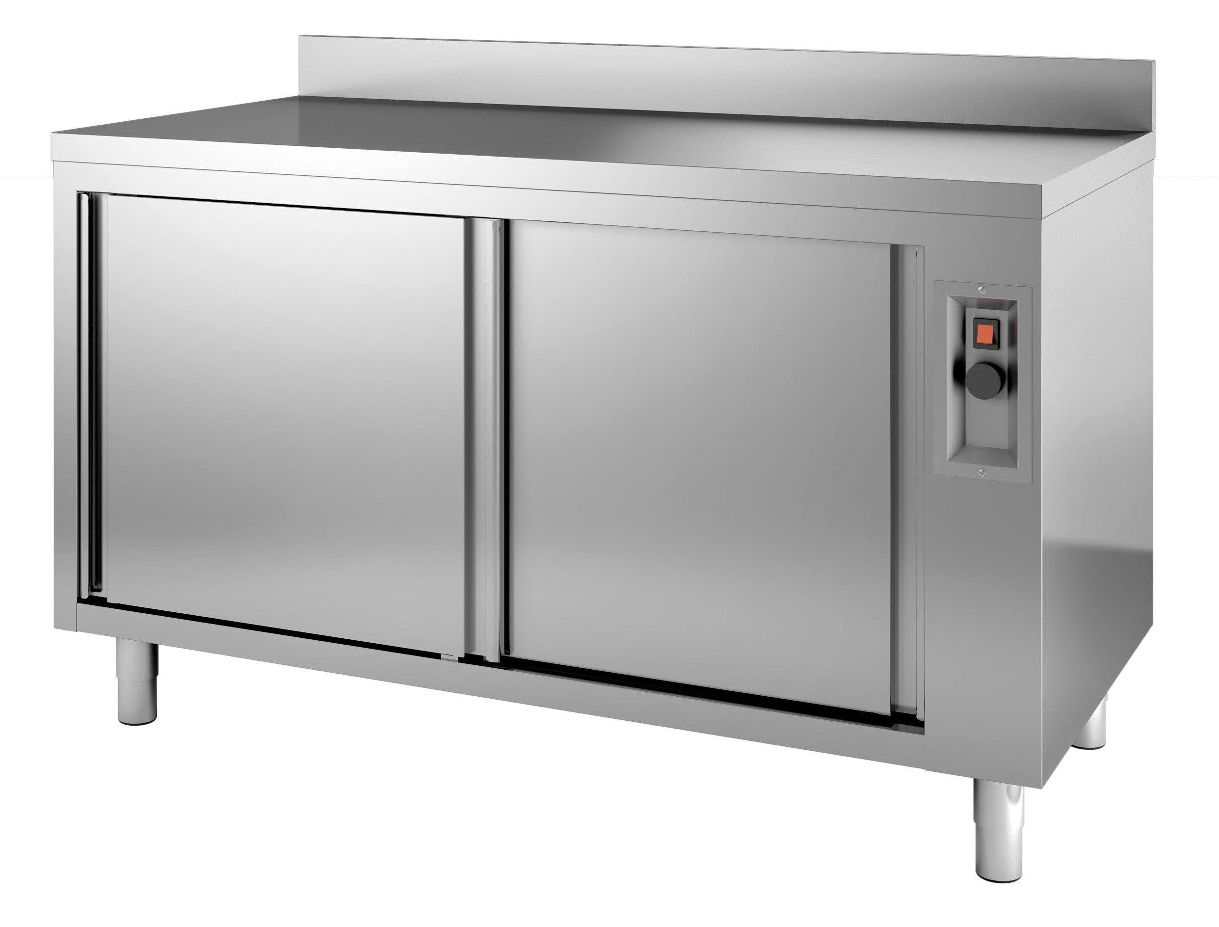 Armoire chauffante dosseret 1200x600 2.4 kW Combisteel - vue 2 - Table inox avec étagère pro CHR - Cuistéo