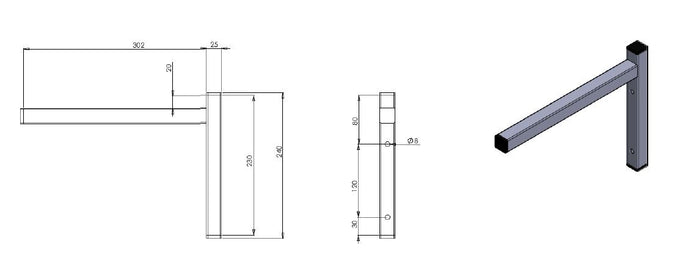 Console fixe seule 300 1000x700x900 mm Combisteel - vue 4 - Console et crémaillère pro CHR - Cuistéo