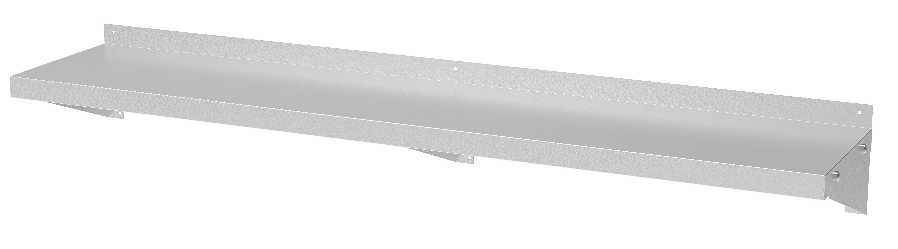 Etagère murale inox 600x300 30 L Combisteel - vue 3 - Table inox avec étagère pro CHR - Cuistéo