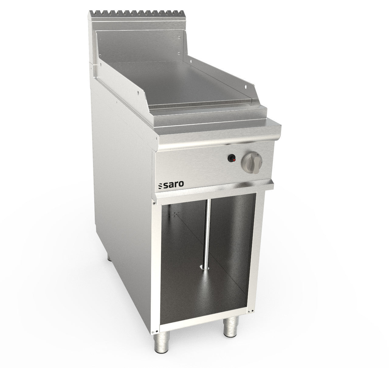 Plaque cuisson gaz - Inox - Lisse - 15mm - 6.9kW Saro - Matériel cuisson professionnel CHR - matériel cuisine pro - Cuistéo