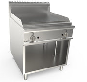 Plaque grill gaz - Inox - Lisse - 15mm - 13.8kW Saro - Matériel cuisson professionnel CHR - matériel cuisine pro - Cuistéo