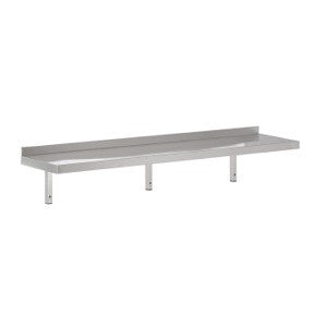 Etagère murale 2000x400 consoles incluses 175 L Combisteel - vue 2 - Table inox avec étagère pro CHR - Cuistéo