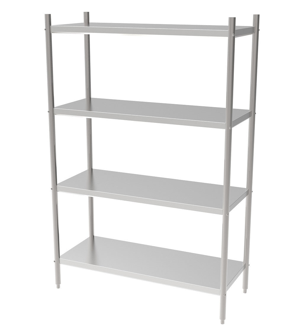 Étagère démontable 4 niveaux 1200x500x1800 inox 50 L Combisteel - vue 3 - Rayonnage de Chambre Froide pro CHR - Cuistéo