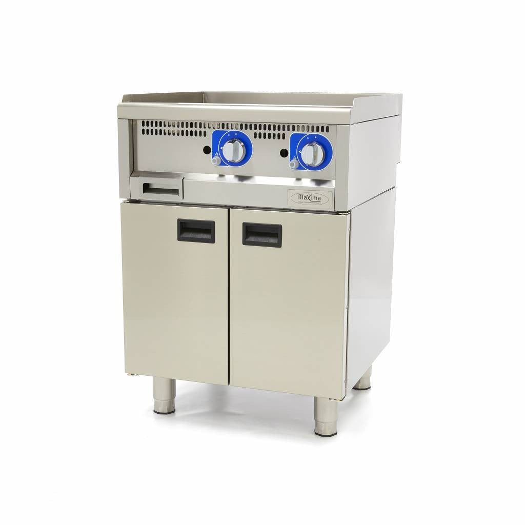 Plancha professionnelle - Lisse - Double unité - 60cm de profondeur - Gaz 1 L 5.0 kW Maxima - vue 2 - Plancha gaz pro CHR - Cuistéo