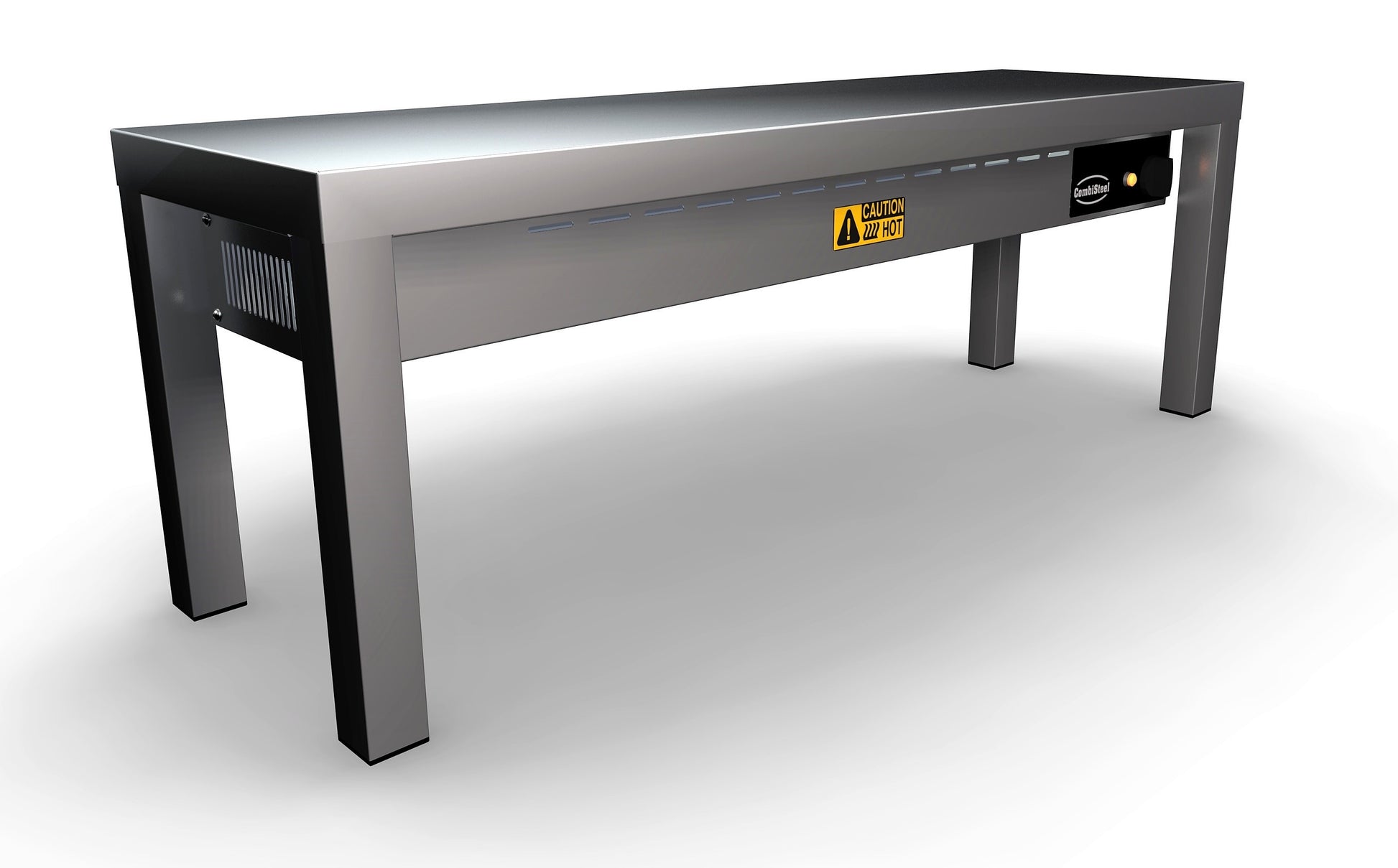 Étagère chauffante céramique 1000X300X350 inox 250 W Combisteel - vue 4 - Rampe Chauffante pro CHR - Cuistéo