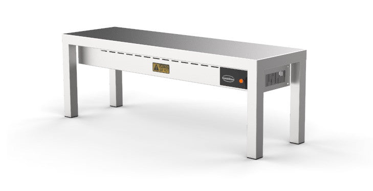 Étagère chauffante céramique 1200X300X350 inox 250 W Combisteel - vue 3 - Rampe Chauffante pro CHR - Cuistéo