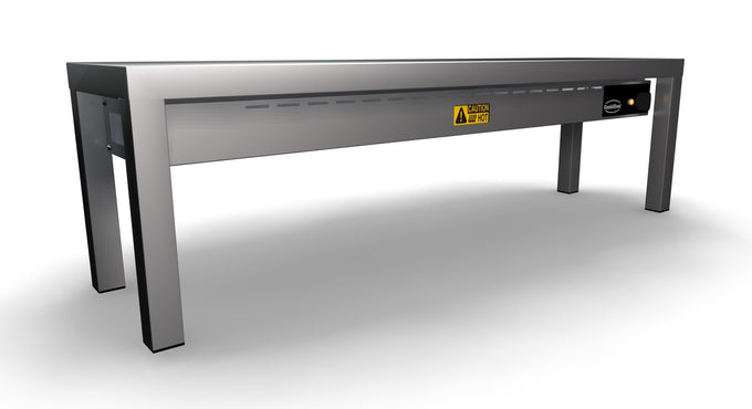 Étagère chauffante céramique 1200X300X350 inox 250 W Combisteel - vue 4 - Rampe Chauffante pro CHR - Cuistéo