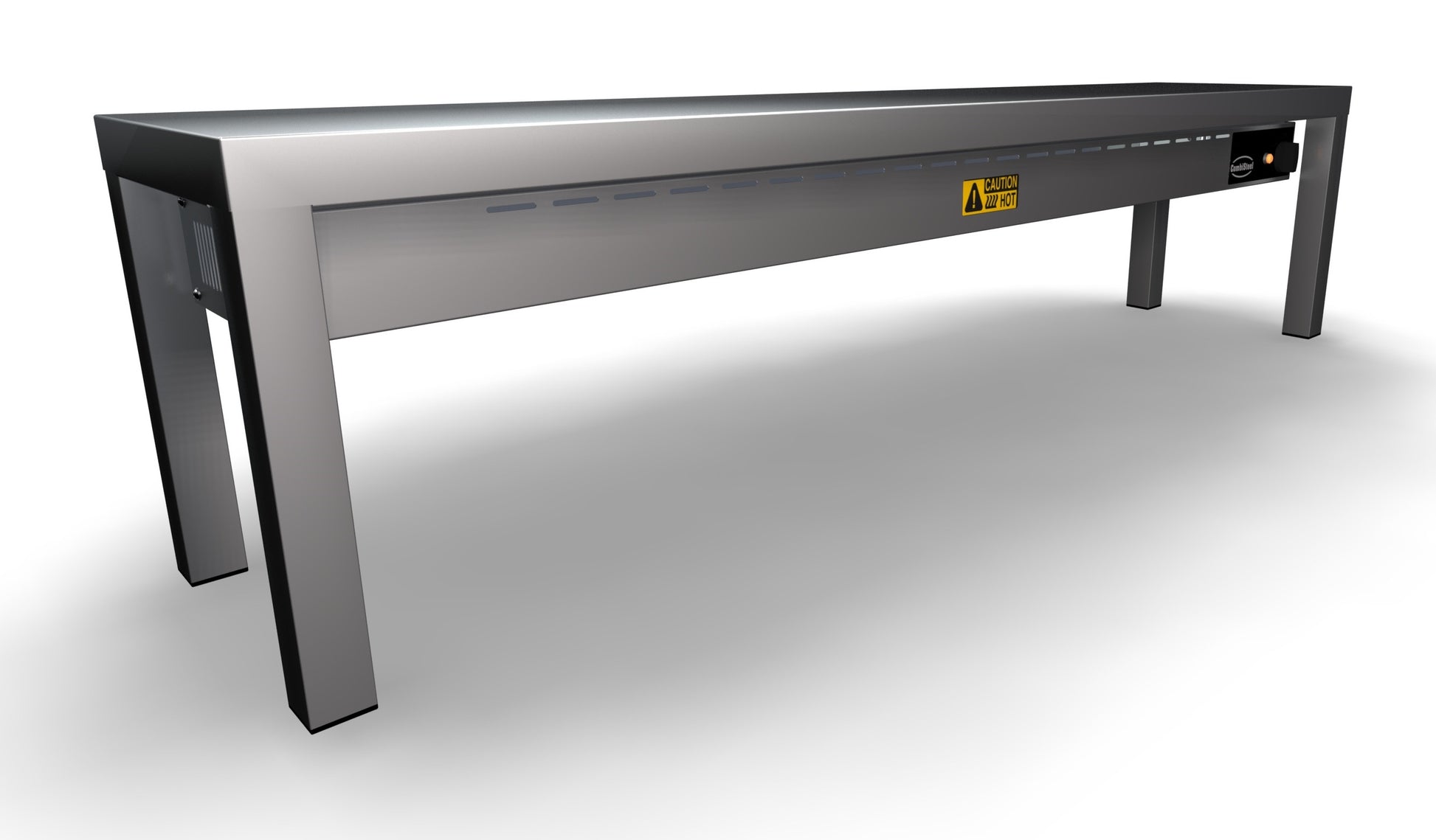 Étagère chauffante céramique 1400X300X350 inox 250 W Combisteel - vue 4 - Rampe Chauffante pro CHR - Cuistéo