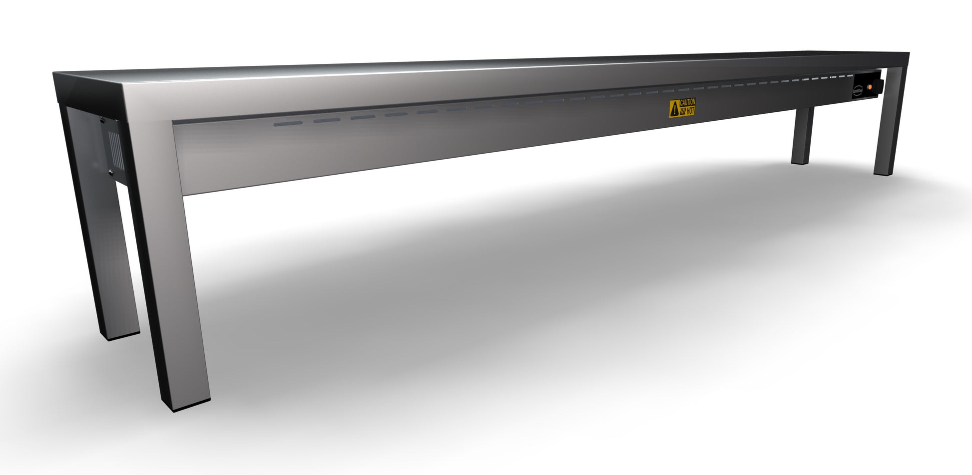 Etagère chauffante céramique 2000X300X350 250 W Combisteel - vue 4 - Rampe Chauffante pro CHR - Cuistéo
