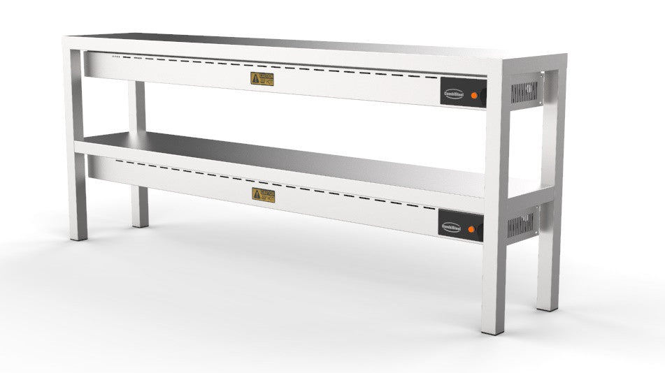 Etagère chauffante 2 niv. céramique 2000 2000x300x650 mm 250 W Combisteel - vue 3 - Rampe Chauffante pro CHR - Cuistéo