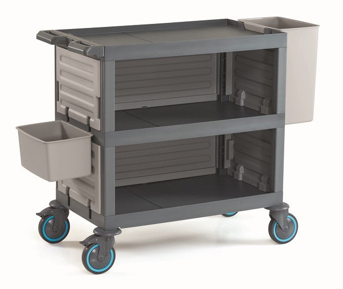 Chariot de débarrassage vaisselle inox 1400x530x990 mm 30 L Combisteel - vue 5 - Chariot de nettoyage pro CHR - Cuistéo