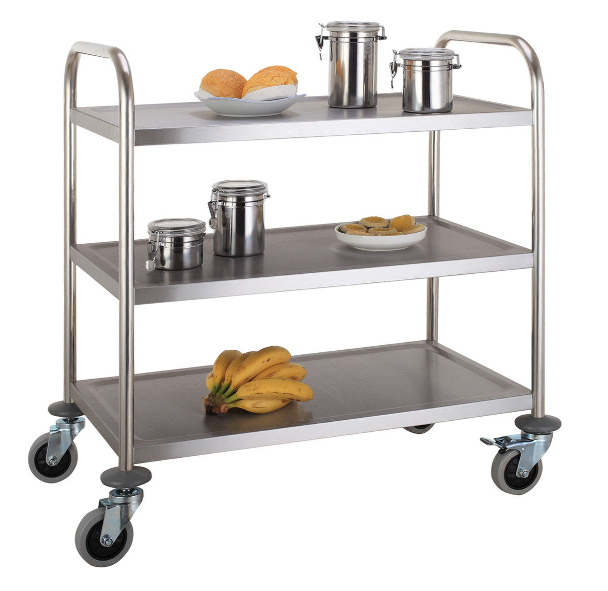 Chariot démontable 3 niveaux inox 860x540x940 mm 50 L Combisteel - vue 4 - Chariot de service pro CHR - Cuistéo