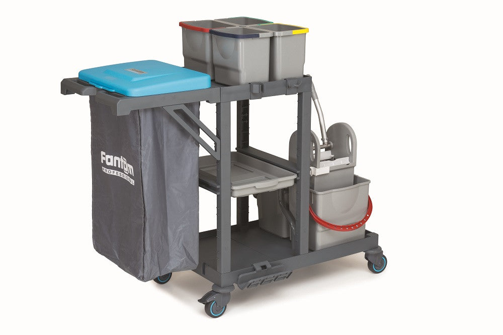 Chariot de nettoyage procart 311 inox 1380x620x1260 mm 25 L Combisteel - vue 3 - Chariot de nettoyage pro CHR - Cuistéo