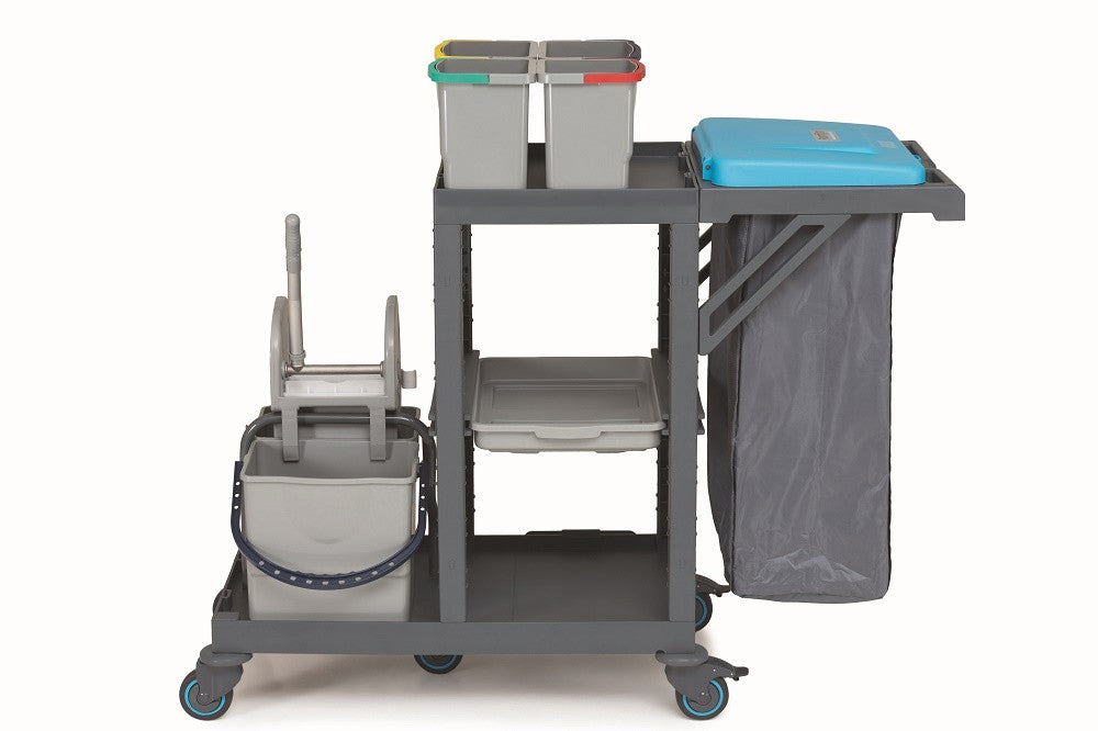 Chariot de nettoyage procart 311 inox 1380x620x1260 mm 25 L Combisteel - vue 4 - Chariot de nettoyage pro CHR - Cuistéo