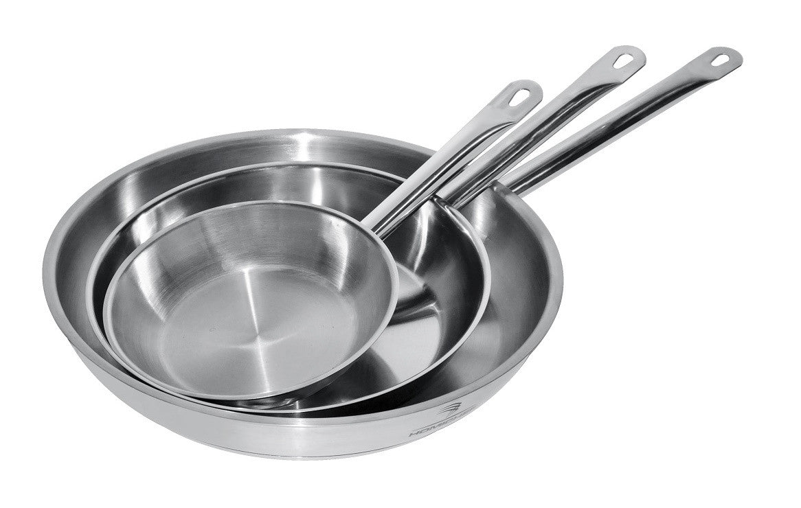 Poêle à frire en acier inox ø28 3.1 l Combisteel - vue 3 - Poêles à frire pro CHR - Cuistéo