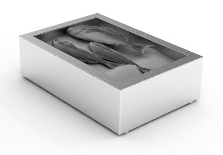 Bac à glace pilée en construction 1/1 GN 402x590x170 mm Combisteel - vue 4 - Table inox avec étagère pro CHR - Cuistéo