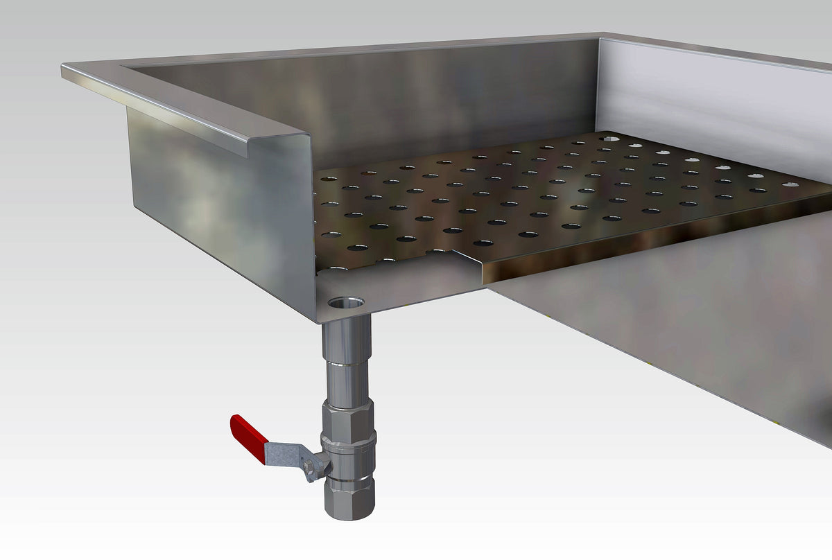 Bac à glace pilée intégré 2/1 GN 722x590x170 mm Combisteel - vue 5 - Table inox avec étagère pro CHR - Cuistéo