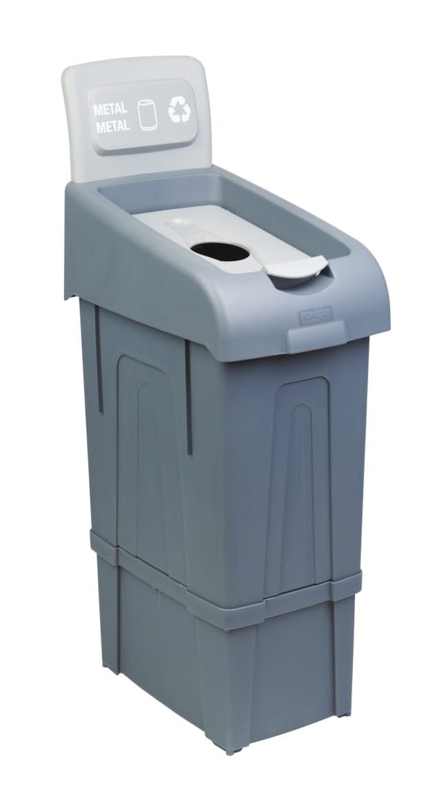 Poubelle tri métal 80 litres 445x397x887 mm Combisteel - vue 2 - Poubelle Conteneur pro CHR - Cuistéo