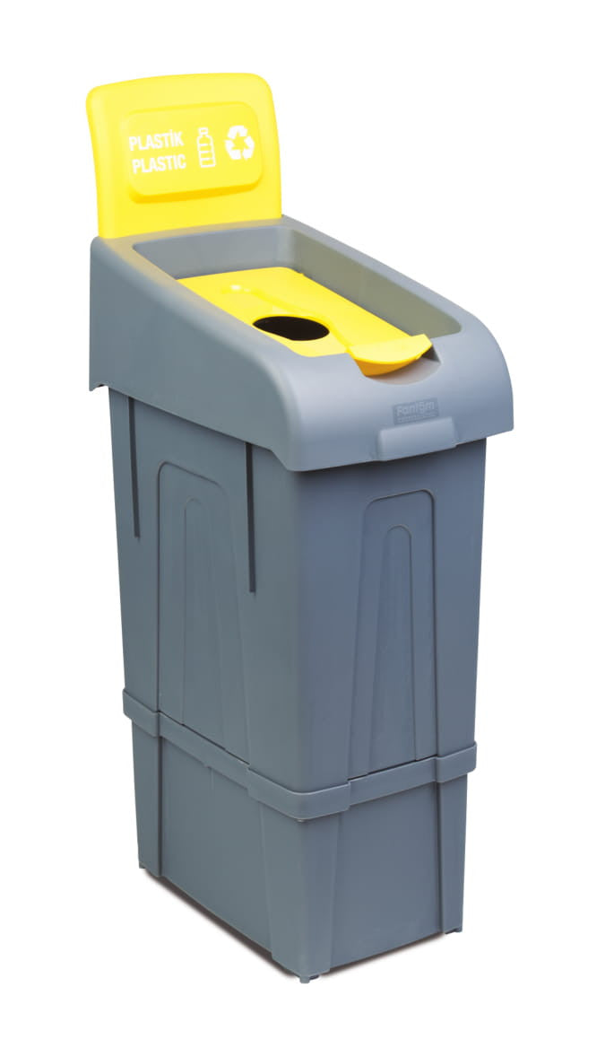 Poubelle tri plastique 80 litres 320x460x760 mm Combisteel - vue 2 - Poubelle Conteneur pro CHR - Cuistéo