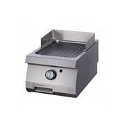 Plaque de cuisson - Rainures en chrome - Unité individuelle - 70 cm de profondeur - Gaz 1.5 L 7.0 kW Maxima - Plancha gaz professionnel CHR - matériel cuisine pro - Cuistéo