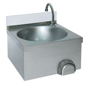 Lavabo à poussoir en inox Combisteel - vue 2 - Lave-vaisselle pro CHR - Cuistéo