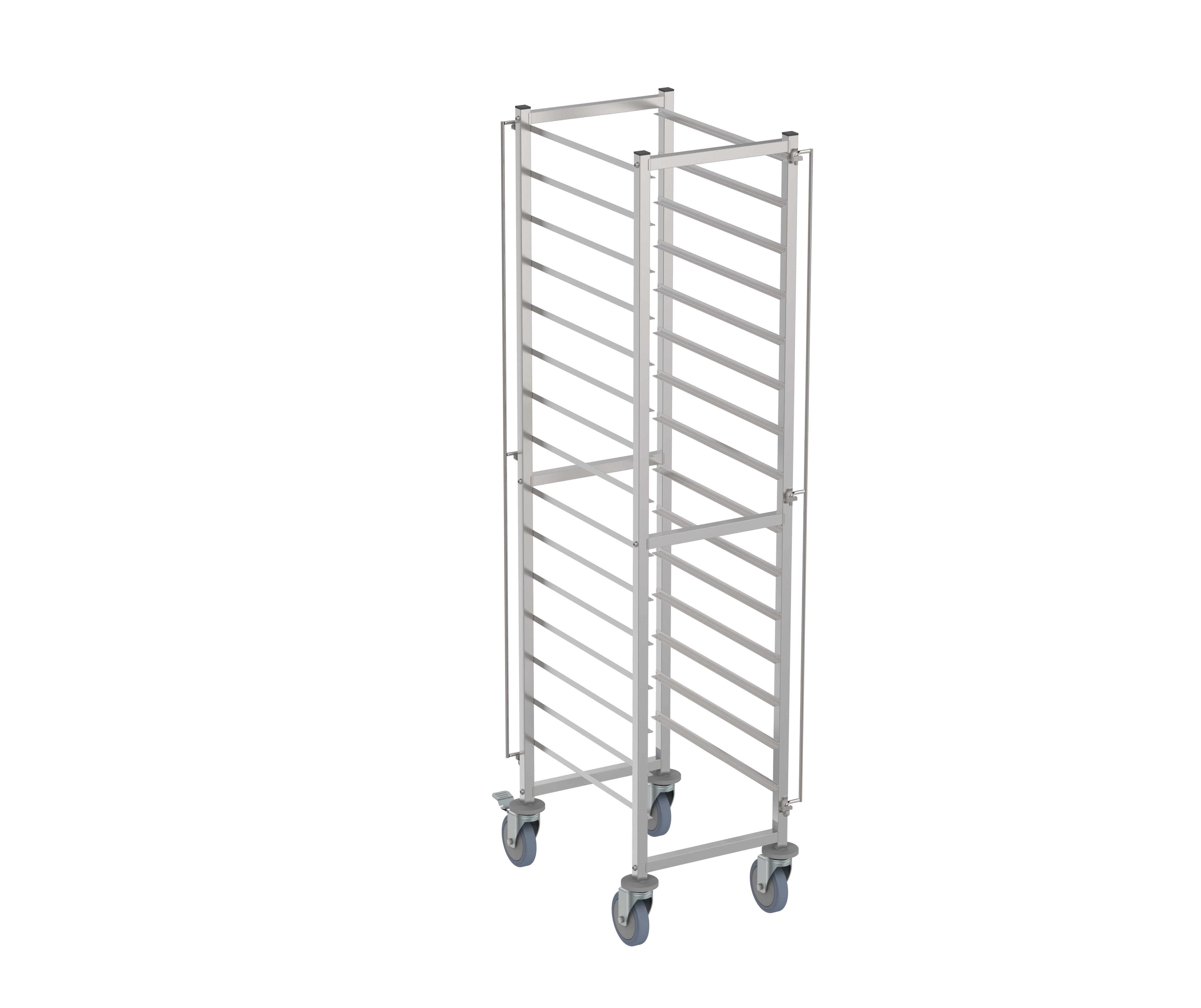 Chariot débarrassage démontable 2/1GN inox 655x590x1785 mm 2 L Combisteel - vue 3 - Chariot gastronorme pro CHR - Cuistéo