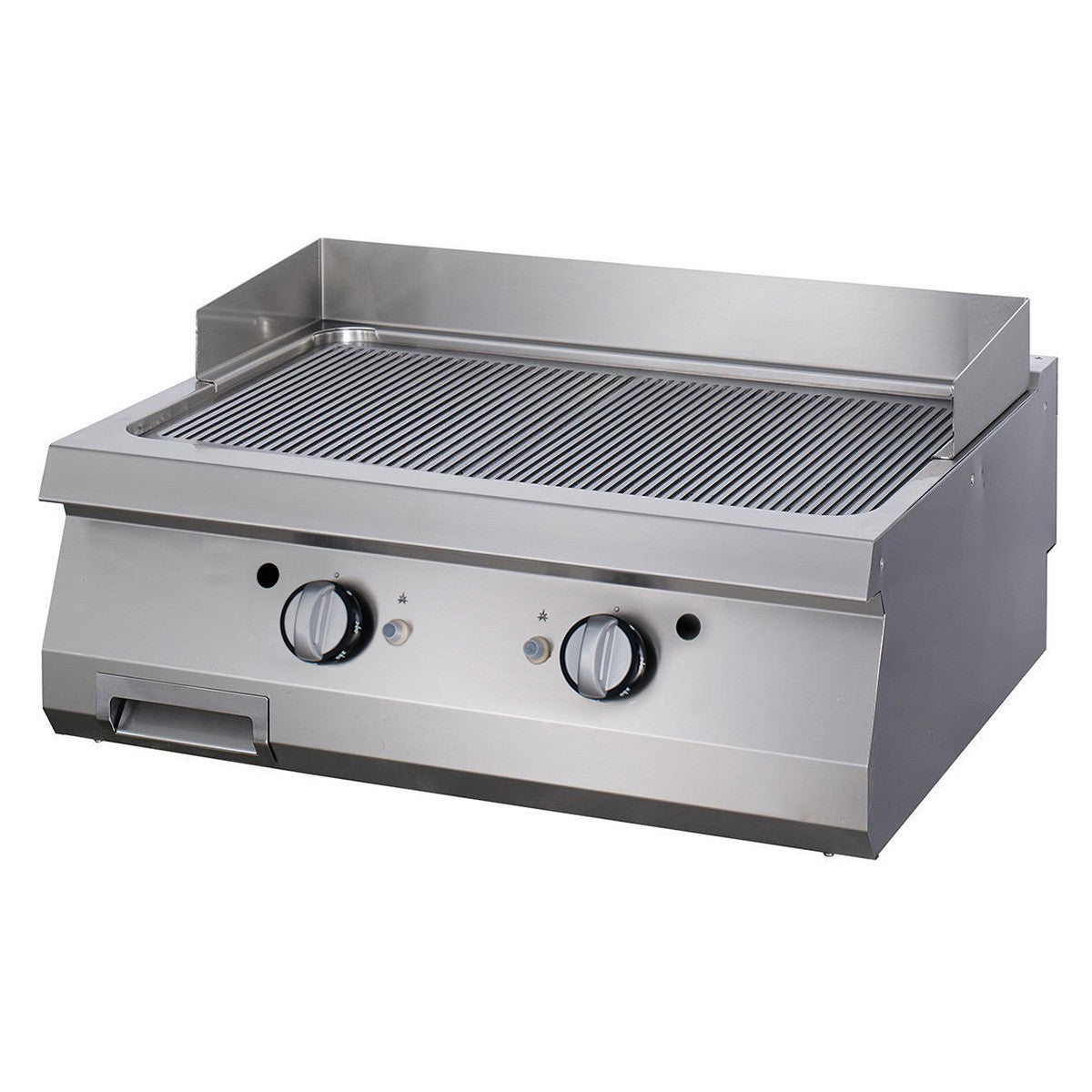 Plaque de cuisson Rainurée - Double unité - Profondeur de 90cm - Gaz 1.5 L 18.0 kW Maxima - Plancha gaz professionnel CHR - matériel cuisine pro - Cuistéo