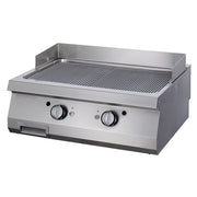 Plaque de cuisson Rainurée en chrome - Double unité - Profondeur de 90 cm - Gaz 1.5 L 18.0 kW Maxima - Plancha gaz professionnel CHR - matériel cuisine pro - Cuistéo