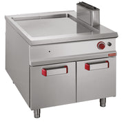 Plaque de cuisson rainurée gaz - GN2/1 - Diamond