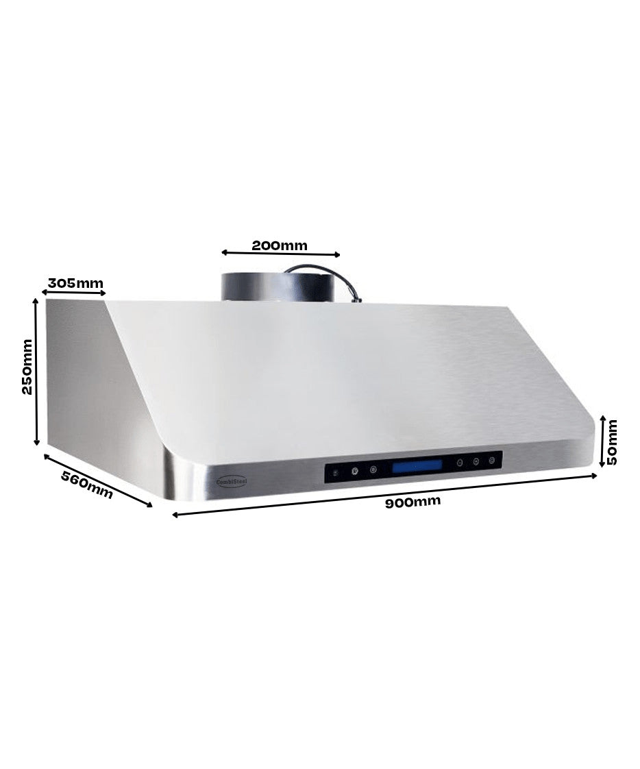 Hotte aspirante 900x 560 x250 1530 L 0.246 kW Combisteel - vue 13 - Hotte Aspirante pro CHR - Cuistéo