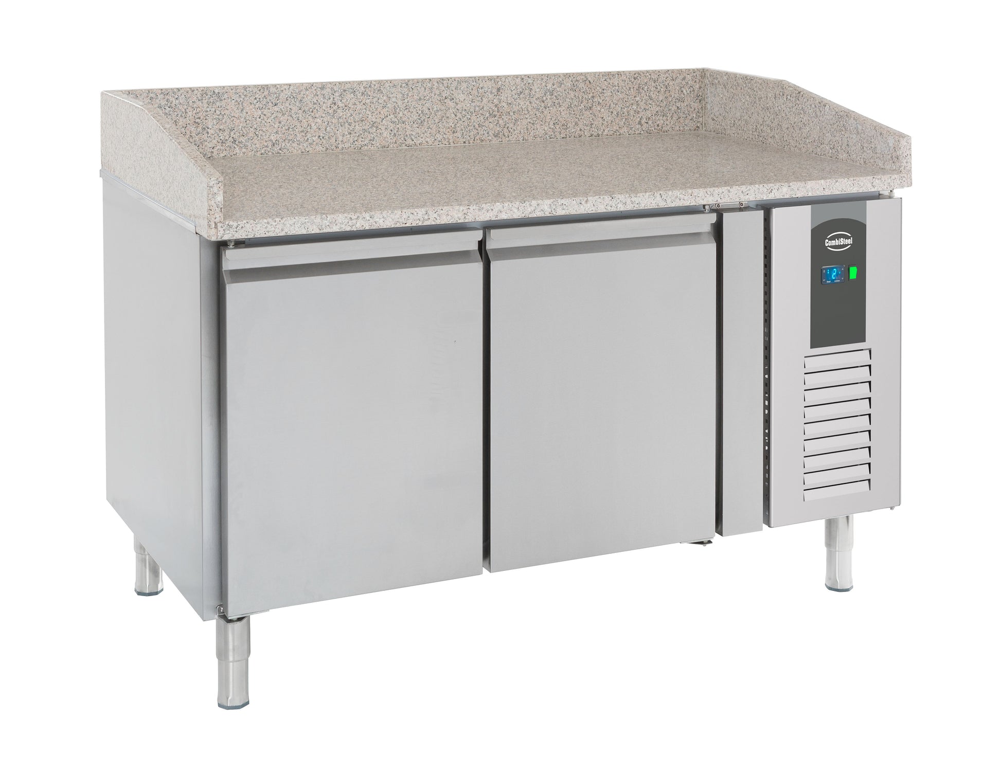 Table préparation pour pizza 2 portes inox 1510x800x1000 mm 390 L 0.34 kW Combisteel - vue 3 - Table réfrigérée pizza pro CHR - Cuistéo