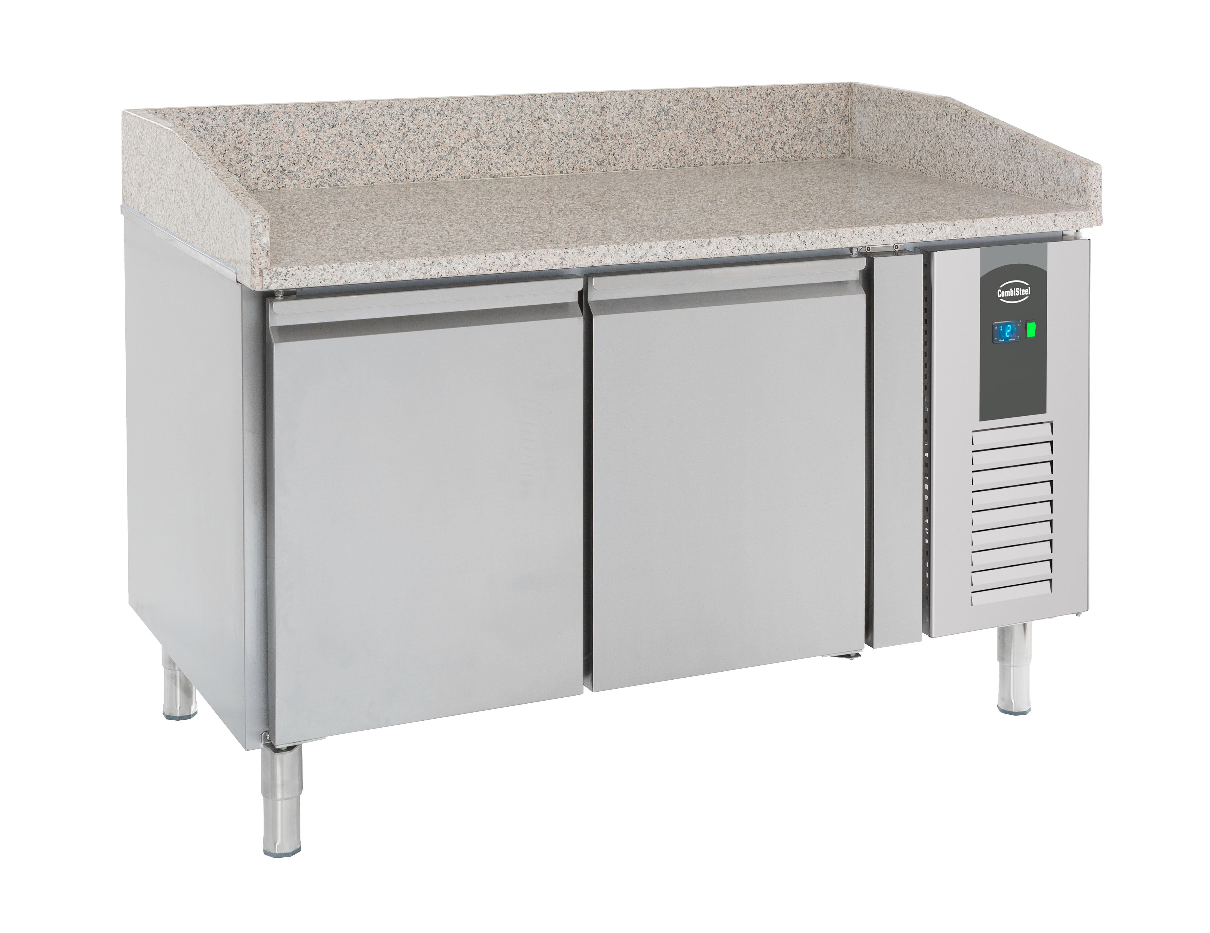 Table préparation pour pizza 2 portes inox 1510x800x1000 mm 390 L 0.34 kW Combisteel - vue 3 - Table réfrigérée pizza pro CHR - Cuistéo