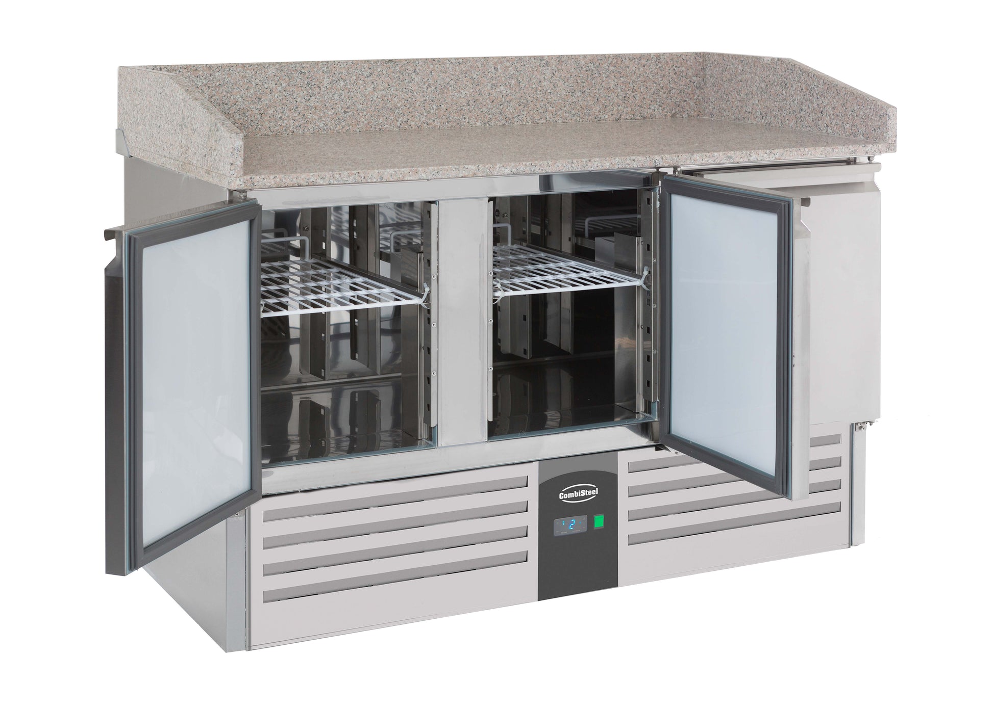Table réfrigérée pizza 3 portes battantes 1400mm - Refroidissement statique inox 230 L 0.34 kW Combisteel - vue 7 - Table réfrigérée pizza pro CHR - Cuistéo