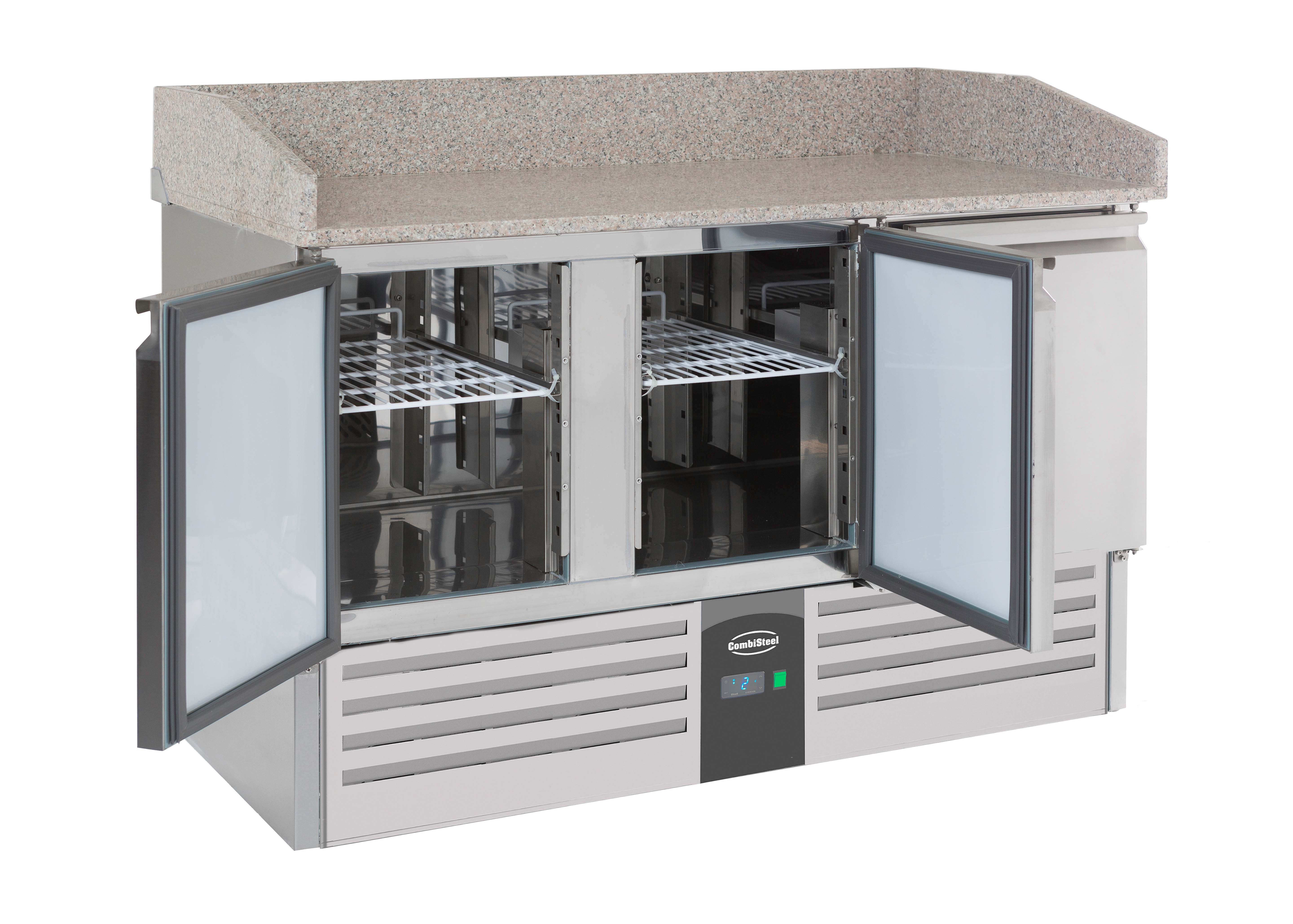 Table réfrigérée pizza 3 portes battantes 1400mm - Refroidissement statique inox 230 L 0.34 kW Combisteel - vue 7 - Table réfrigérée pizza pro CHR - Cuistéo