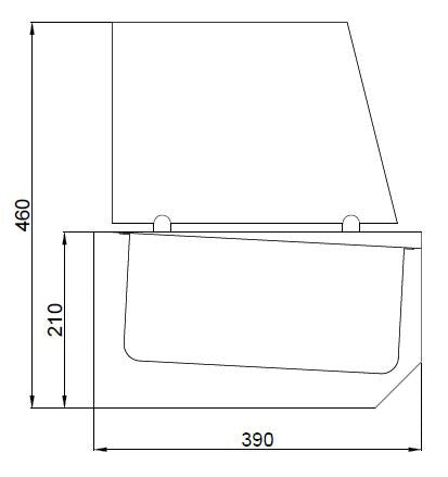 Saladette 6x 1/3 GN 0.12 kW Combisteel - vue 4 - Saladette à Poser pro CHR - Cuistéo