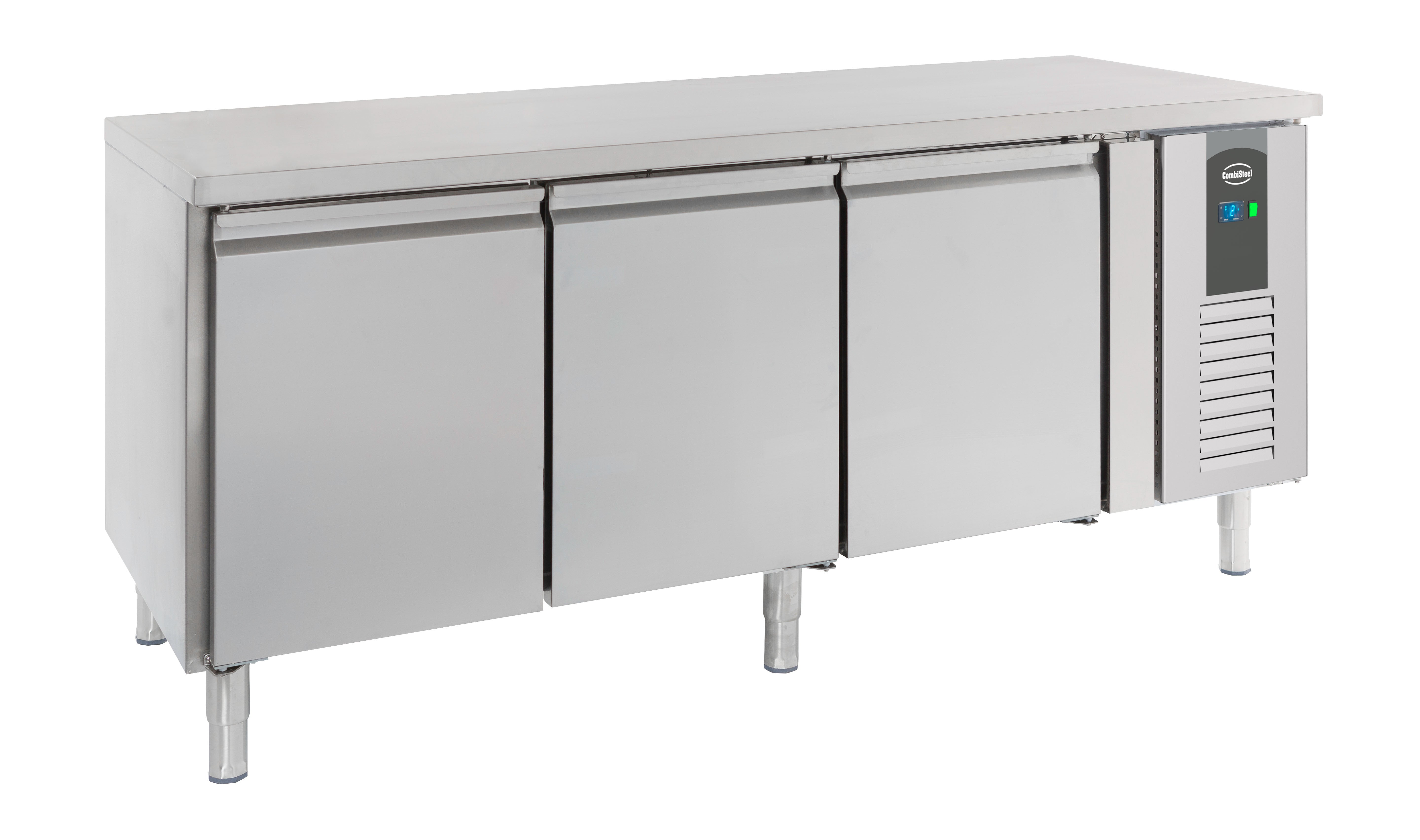 Table réfrigérée pâtisserie 3 portes inox 2020x800x850 mm 635 L 0.34 kW Combisteel - vue 3 - Tour Réfrigéré pro CHR - Cuistéo
