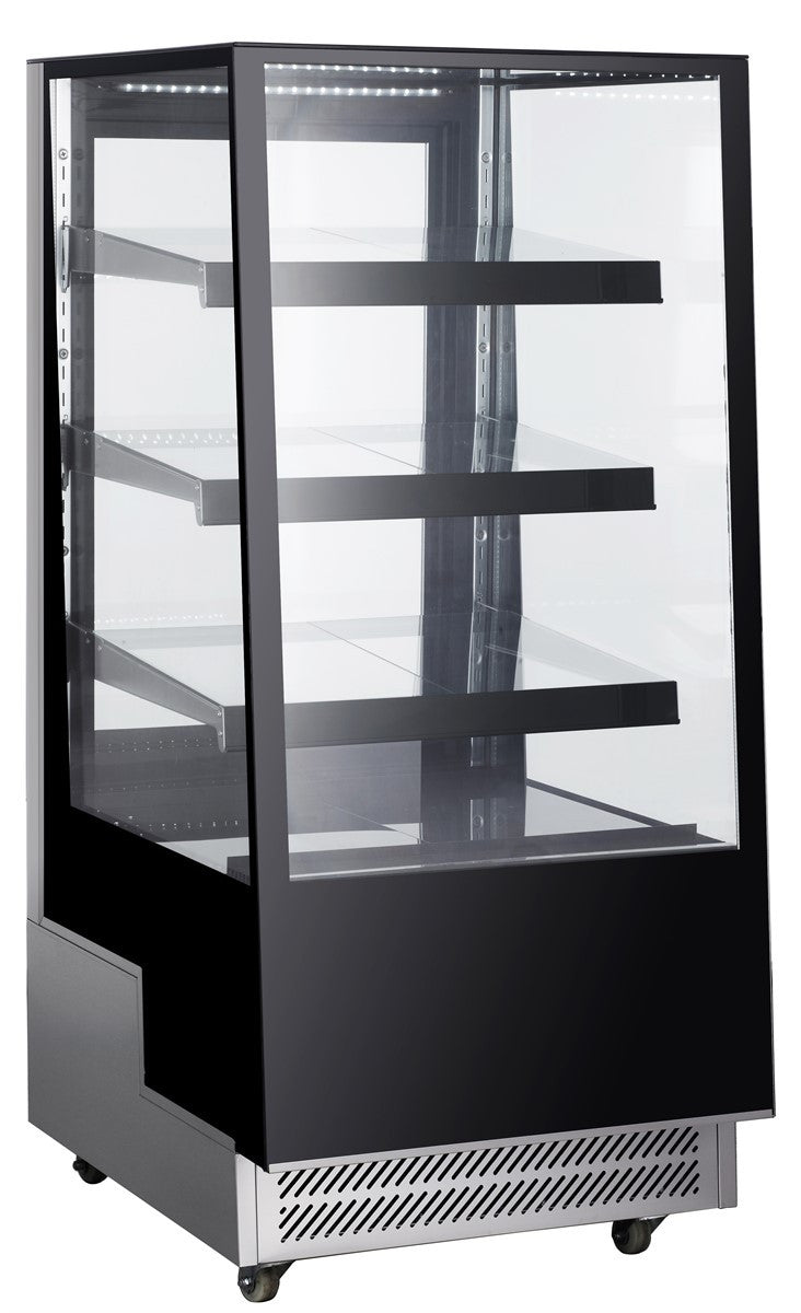 Vitrine réfrigérée 300 litres 650x805x1445 mm 0.46 kW Combisteel - vue 2 - Vitrine réfrigérée 4 faces pro CHR - Cuistéo