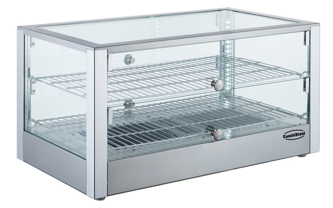 Vitrine chauffante acier 80 litres 700x400x376 mm 1 kW Combisteel - vue 2 - Vitrine chaude pro CHR - Cuistéo