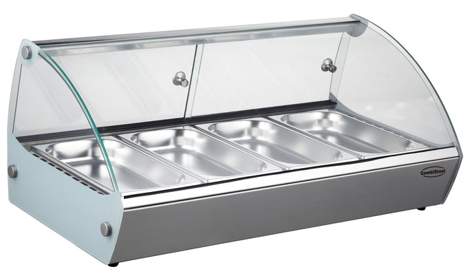 Vitrine chauffante 4 x 1/3 GN 0.8 kW Combisteel - vue 2 - Vitrine chaude pro CHR - Cuistéo