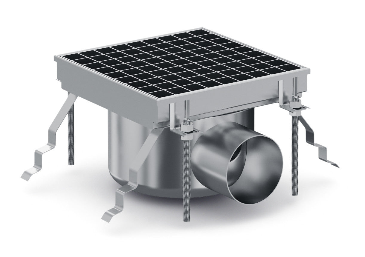 Caniveau de sol 200x200 mm Combisteel - vue 3 - Caniveau de Sol pro CHR - Cuistéo